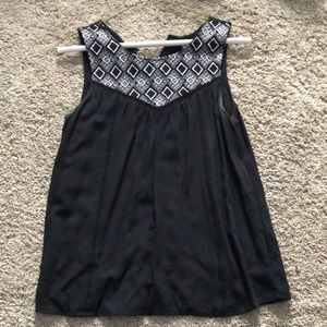 Black tank top